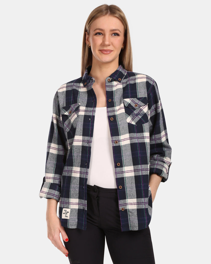 Chemise femme en flanelle de coton Kilpi FLANNY-W
