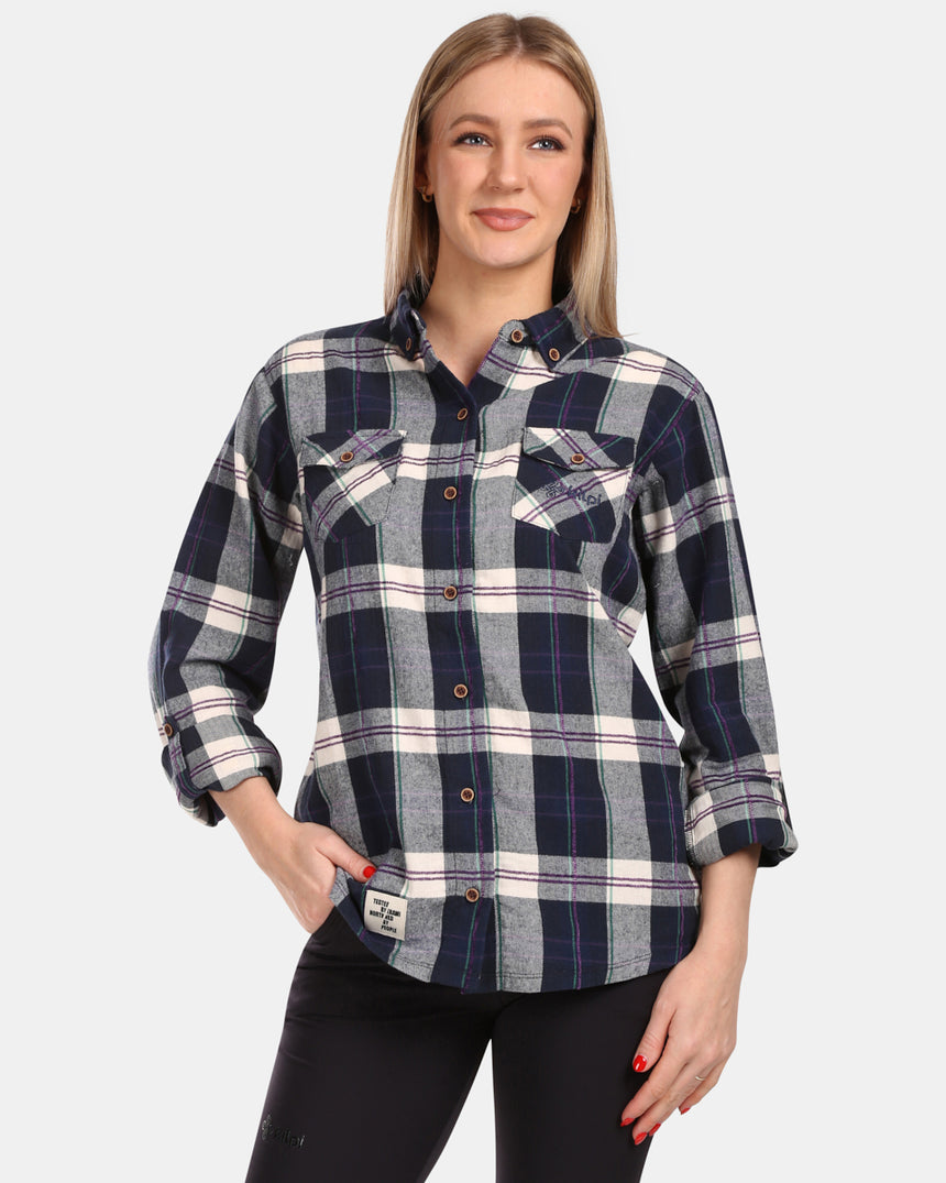 Chemise femme en flanelle de coton Kilpi FLANNY-W