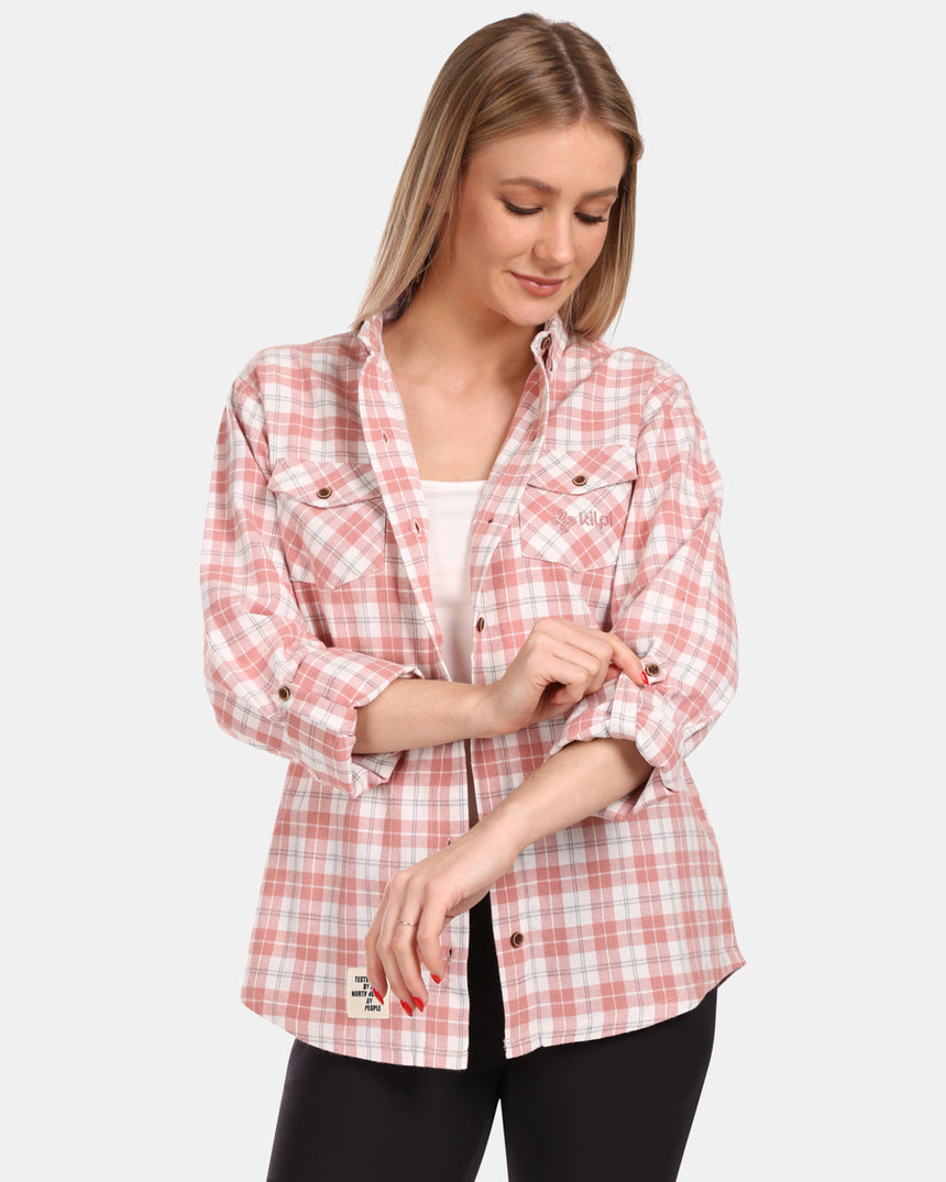 Chemise femme en flanelle de coton Kilpi FLANNY-W