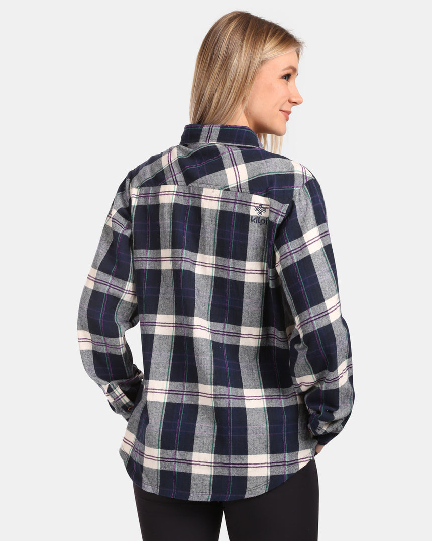 Chemise femme en flanelle de coton Kilpi FLANNY-W