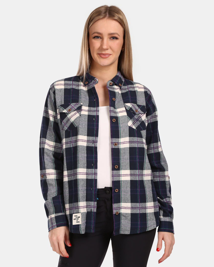 Chemise femme en flanelle de coton Kilpi FLANNY-W