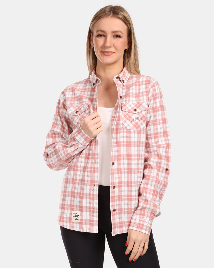 Chemise femme en flanelle de coton Kilpi FLANNY-W