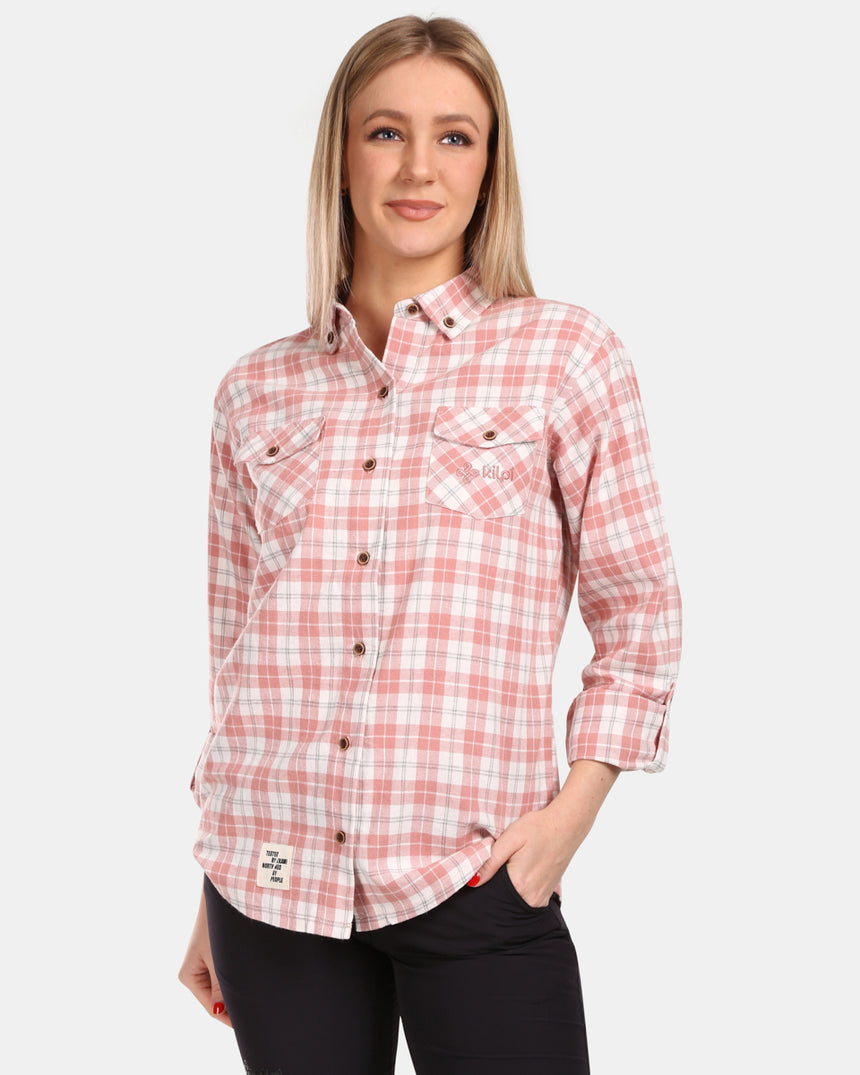 Chemise femme en flanelle de coton Kilpi FLANNY-W