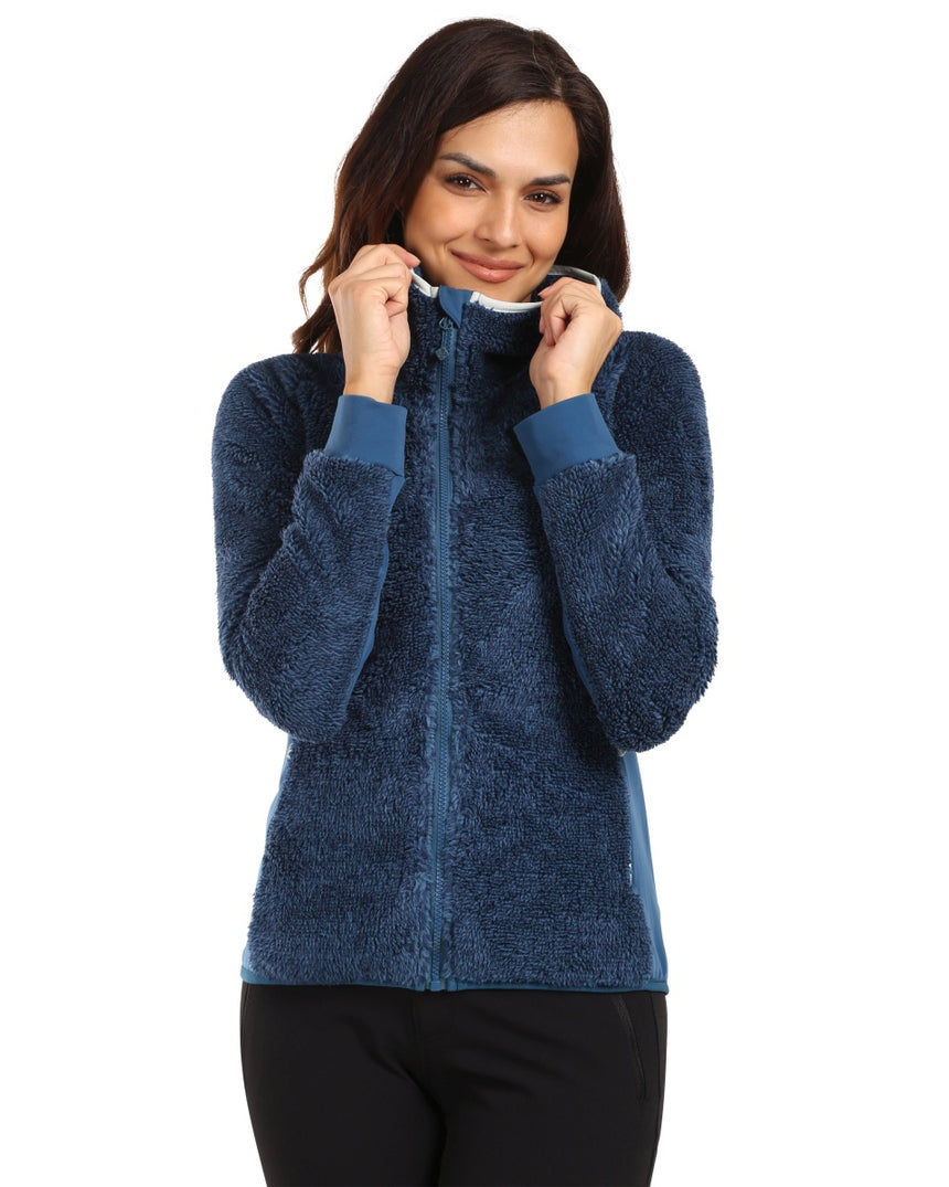 Sweat à capuche polaire poilue femme Kilpi NORKA-W
