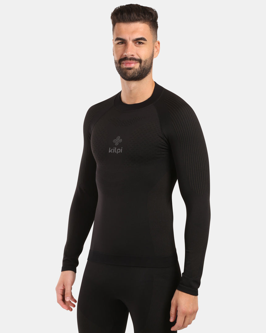 T-shirt thermique sans couture à manches longues pour hommes Kilpi NATHAN-M